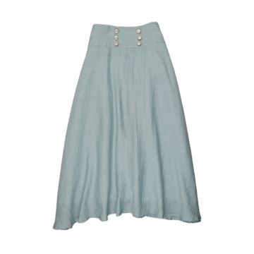 Coco Blanc High Waisted Skirt Slate