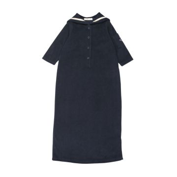 Coco Blanc Terry Sailor Robe Navy