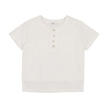 Coco Blanc Short Sleeve White Shirt