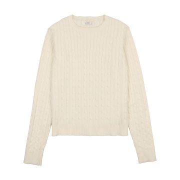 Coco Blanc Cream Cabled Sweater