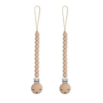 Comfy Cubs pacifier Clips Beige