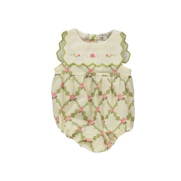 Bebe Organic Charlotte Romper Nostalgia Rose