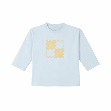 Rooie and Friends Blair T-shirt 3/4 Sleeve Blue
