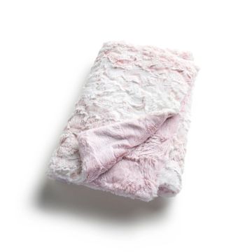 Zandino Plush Baby Blanket Chloe Mauve/ Amelia Mauve