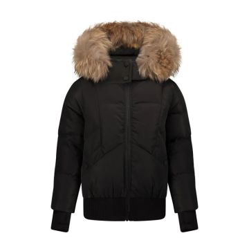 Ibis Black Girls Snap Pocket Bomber