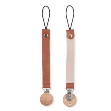Tannery & Co Leather Pacifier Clip