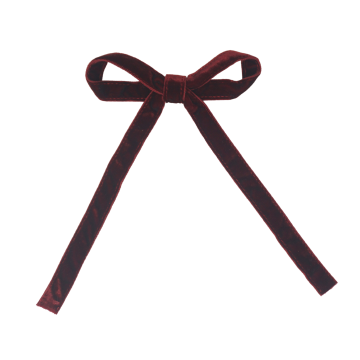 Bandeau Classic Velvet Large Bow Clip
