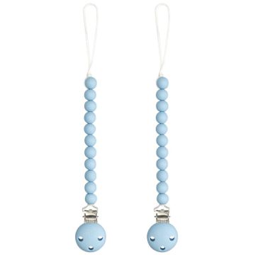 Comfy Cubs Pacifier Clips Sky Blue
