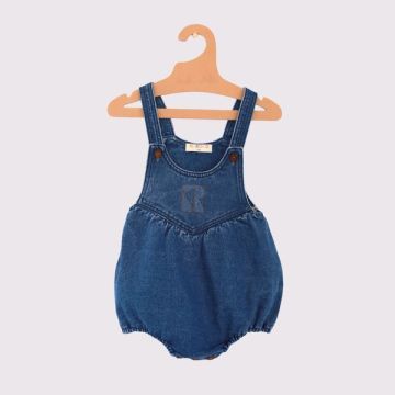 RetroKid Cora Logo Patch Jean Romper