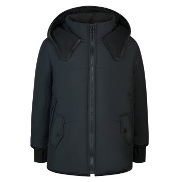 Cozy Coop Contrast Velvet Trim Black