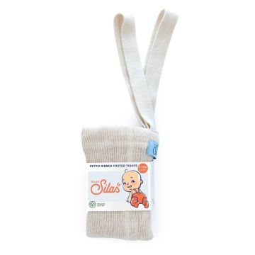 Silly Silas Hippy Footed Cotton Tights (gots) Cream Blend