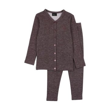 Cuddle and Coo Purple Stressed Buton Down Pajamas