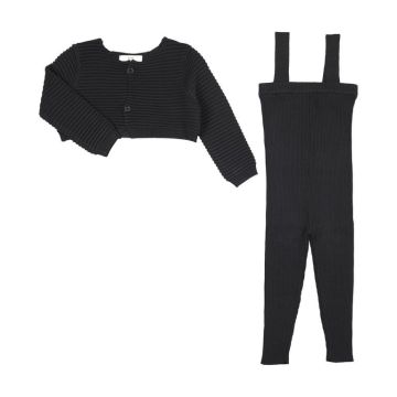 Panther Midnight Knit Overalls