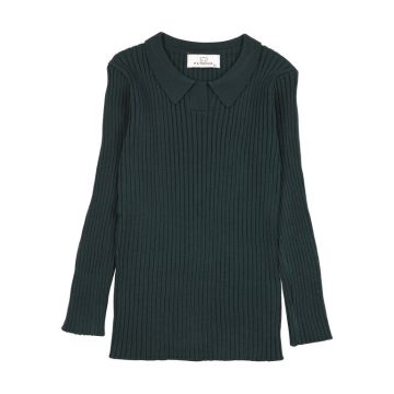 Panther Forest Knit Top