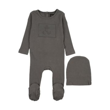 Cuddle and Coo Anchor Patch Stretchie with Hat 