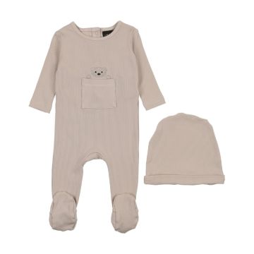 Cuddle and Coo Peekaboo Bear Stretchie with Hat