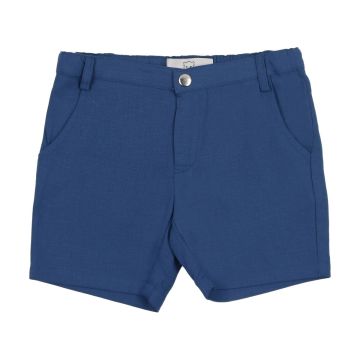 Panther Linen Blue Shorts