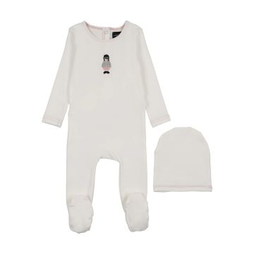 Cuddle and Coo Woven Stretchie with Hat