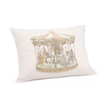Atelier Choux Velour Cushion Carousel Pink