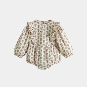 Cera Una Volta Nina Romper Cream Flower