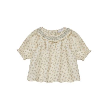 Cera Una Volta Carol Shirt Cream Flower
