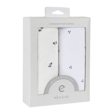Ely's and Co Waterproof Changing Pad Cover | Cradle Sheet Set, 2 pk
