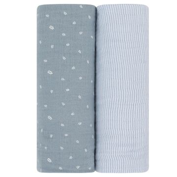 Ely's and Co Double Pack Muslin Swaddle