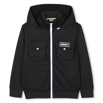 DKNY ZIP UP SWEATSHIRT Black