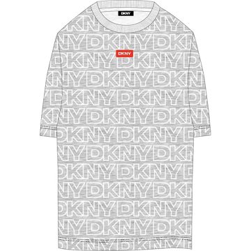 DKNY BOYS ALLOVER PRINT LOGO SHORT SLEEVES TEE-SHIRT