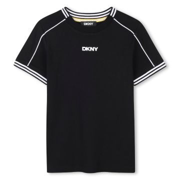 DKNY SHORT SLEEVES TEE-SHIRT WITH LOGO Black