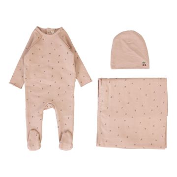 Lilette Cherry Print Layette Set