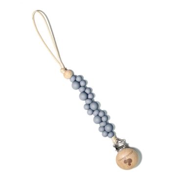 Snuggle Baby Bubble Paci Clip Dark Grey