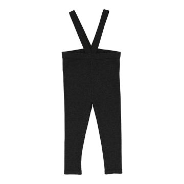 Lil Legs SUSPENDER LEGGINGS Dark Grey
