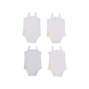 Dott Child Baby Boy Sleeveless Onesie Set 4pcs