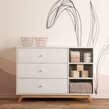 dadada Central Park 2.0 3-drawer - two shelves dresser