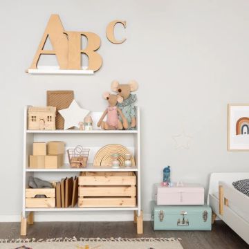 dadada Muse bookshelf, white/natural