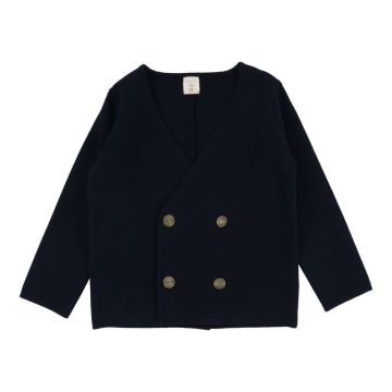 Analogie Double Breasted Knit Blazer