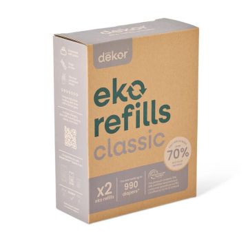 Dekor Eko Classic Diaper Pail Refills, 2 pack