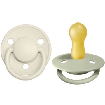 BIBS De Lux 2 PACK Latex Ivory/Sage