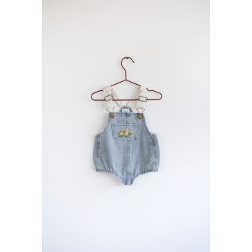 Please Mom Distressed Barrel Baby Romper
