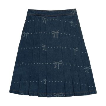 Bopop Denim Bow Skirt