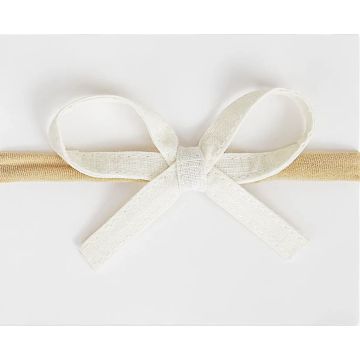 Adora Ribbon Bow Headband Ivory