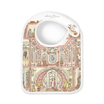 Atelier Choux Satin Bib In Dollhouse