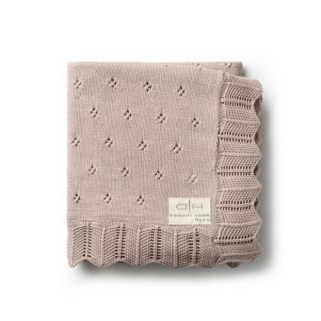 Domani Home Scalloped Pointelle Blanket Rice