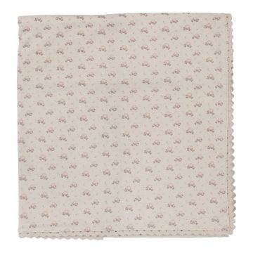 Lil Legs DOTTY FLORETTE BLANKET NATURAL/MAUVE