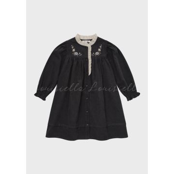 Louisiella Noir Corduroy Dress