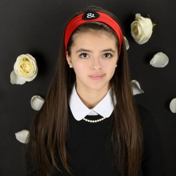 Blk & Wht Signature Red Patch Band
