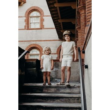 Sweet Threads FRANK ROMPER Cream