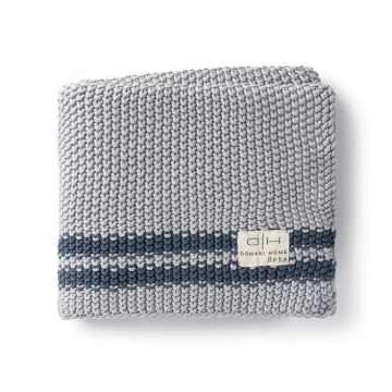 Domani Home Marici Knit Baby Blanket COOL/BLUE