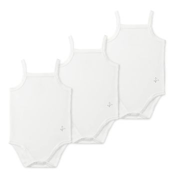 Lil Legs Girls Solid Undershirts White